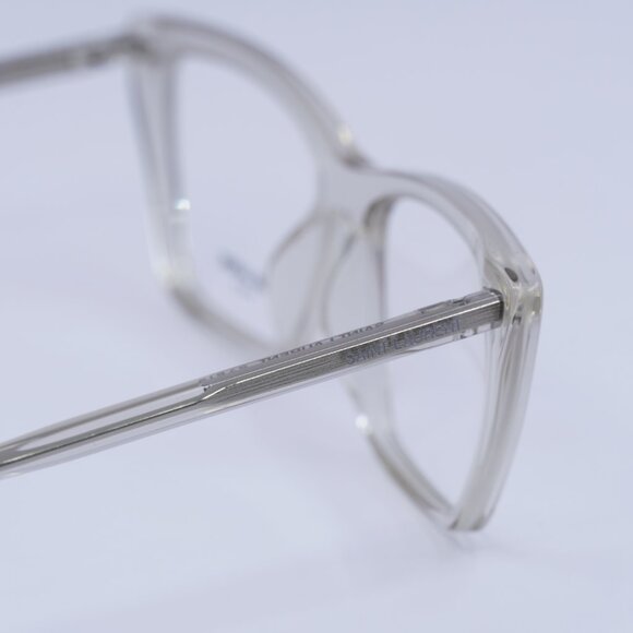 🕶️ New Saint Laurent SL737 MICA THIN OPT 004 Eyeglasses-Transparent Beige Frame - Picture 6 of 11